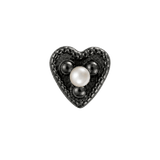 Small Heart - 14K Gold Stone Threadless/Threaded End - piercing-zone.com