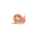 Snail – 14K/18K Gold Gem Threadless End - piercing-zone.com