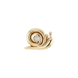 Snail – 14K/18K Gold Gem Threadless End - piercing-zone.com