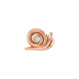 Snail – 14K/18K Gold Gem Threadless End - piercing - zone.com