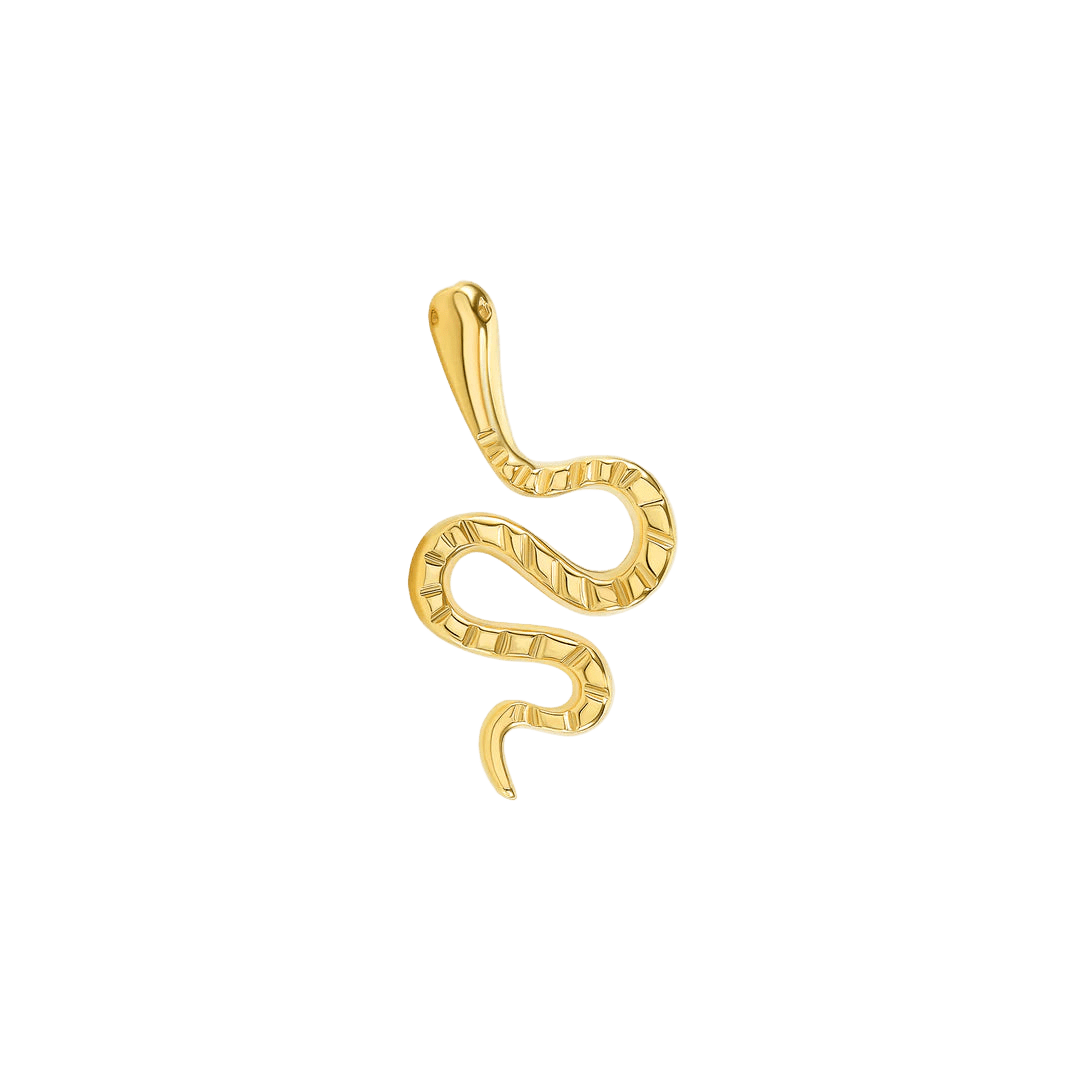Snake – 14K Gold Threadless & Threaded End - piercing - zone.com