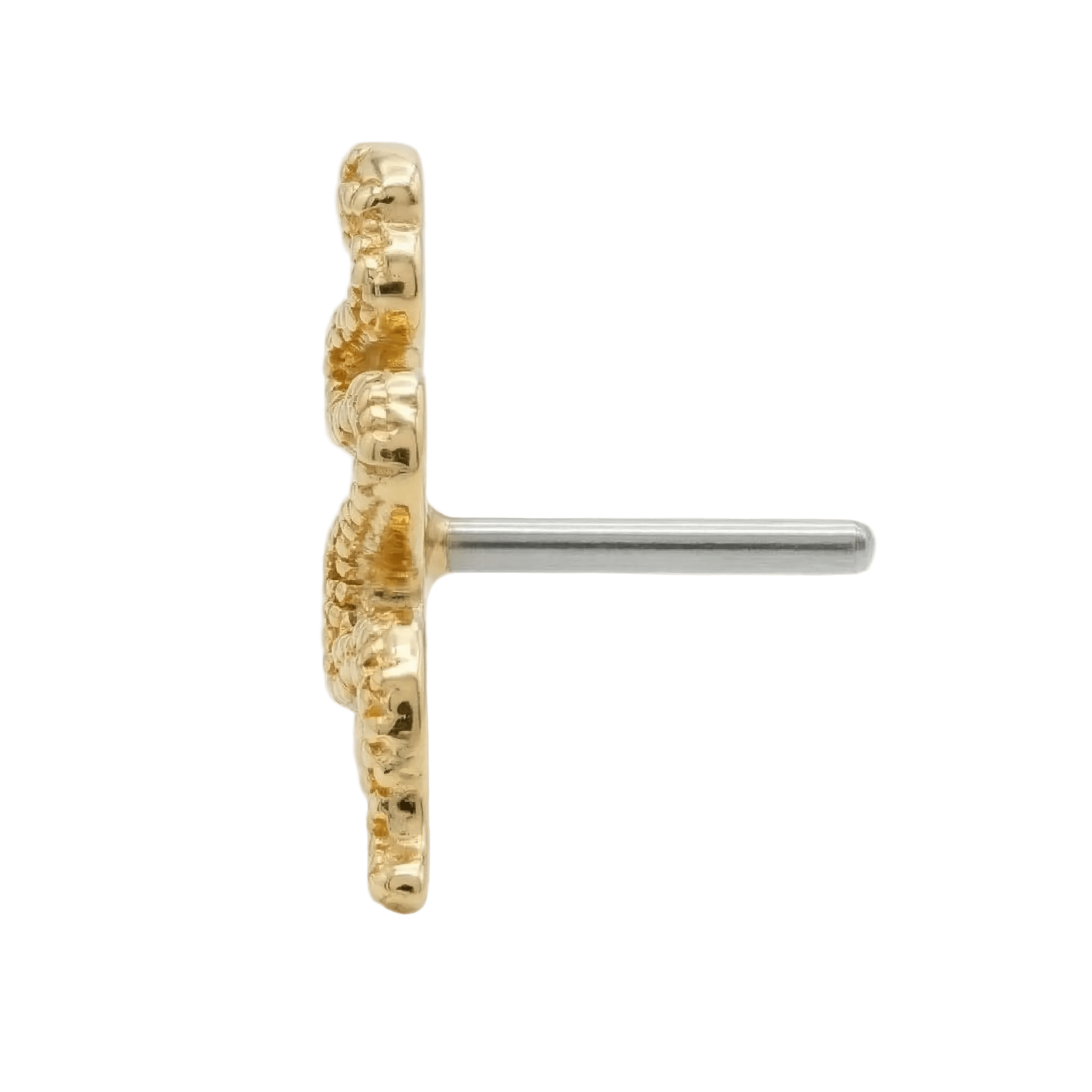 Snake – 14K Gold Threadless/Threaded End - piercing - zone.com