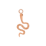Snake Charm – 14K Gold Dangle - piercing - zone.com