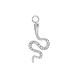 Snake Charm – 14K Gold Dangle - piercing - zone.com