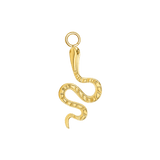 Snake Charm – 14K Gold Dangle - piercing - zone.com