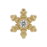 Snowflake - 14K Gold Threadless/Threaded