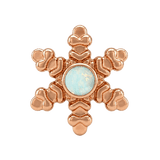 Snowflake - 14K Gold Threadless/Threaded - piercing-zone.com