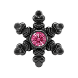 Snowflake - 14K Gold Threadless/Threaded - piercing-zone.com