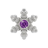 Snowflake - 14K Gold Threadless/Threaded - piercing-zone.com
