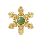 Snowflake - 14K Gold Threadless/Threaded - piercing-zone.com