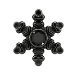 Snowflake - 14K Gold Threadless/Threaded - piercing-zone.com