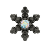 Snowflake - 14K Gold Threadless/Threaded - piercing-zone.com