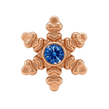 Snowflake - 14K Gold Threadless/Threaded - piercing-zone.com