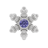 Snowflake - 14K Gold Threadless/Threaded - piercing-zone.com