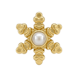 Snowflake - 14K Gold Threadless/Threaded - piercing-zone.com