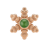 Snowflake - 14K Gold Threadless/Threaded - piercing-zone.com
