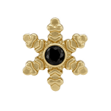 Snowflake - 14K Gold Threadless/Threaded - piercing-zone.com