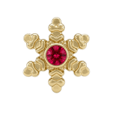Snowflake - 14K Gold Threadless/Threaded - piercing-zone.com