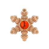 Snowflake - 14K Gold Threadless/Threaded - piercing-zone.com