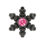 Snowflake - 14K Gold Threadless/Threaded - piercing-zone.com