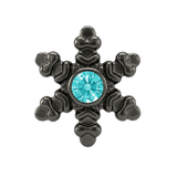Snowflake - 14K Gold Threadless/Threaded - piercing-zone.com