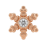 Snowflake - 14K Gold Threadless/Threaded - piercing-zone.com