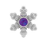 Snowflake - 14K Gold Threadless/Threaded - piercing-zone.com
