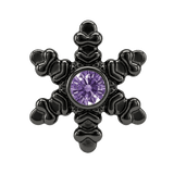 Snowflake - 14K Gold Threadless/Threaded - piercing-zone.com