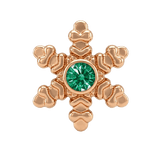 Snowflake - 14K Gold Threadless/Threaded - piercing-zone.com