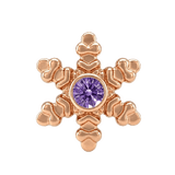 Snowflake - 14K Gold Threadless/Threaded - piercing-zone.com