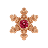 Snowflake - 14K Gold Threadless/Threaded - piercing-zone.com