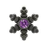 Snowflake - 14K Gold Threadless/Threaded - piercing-zone.com