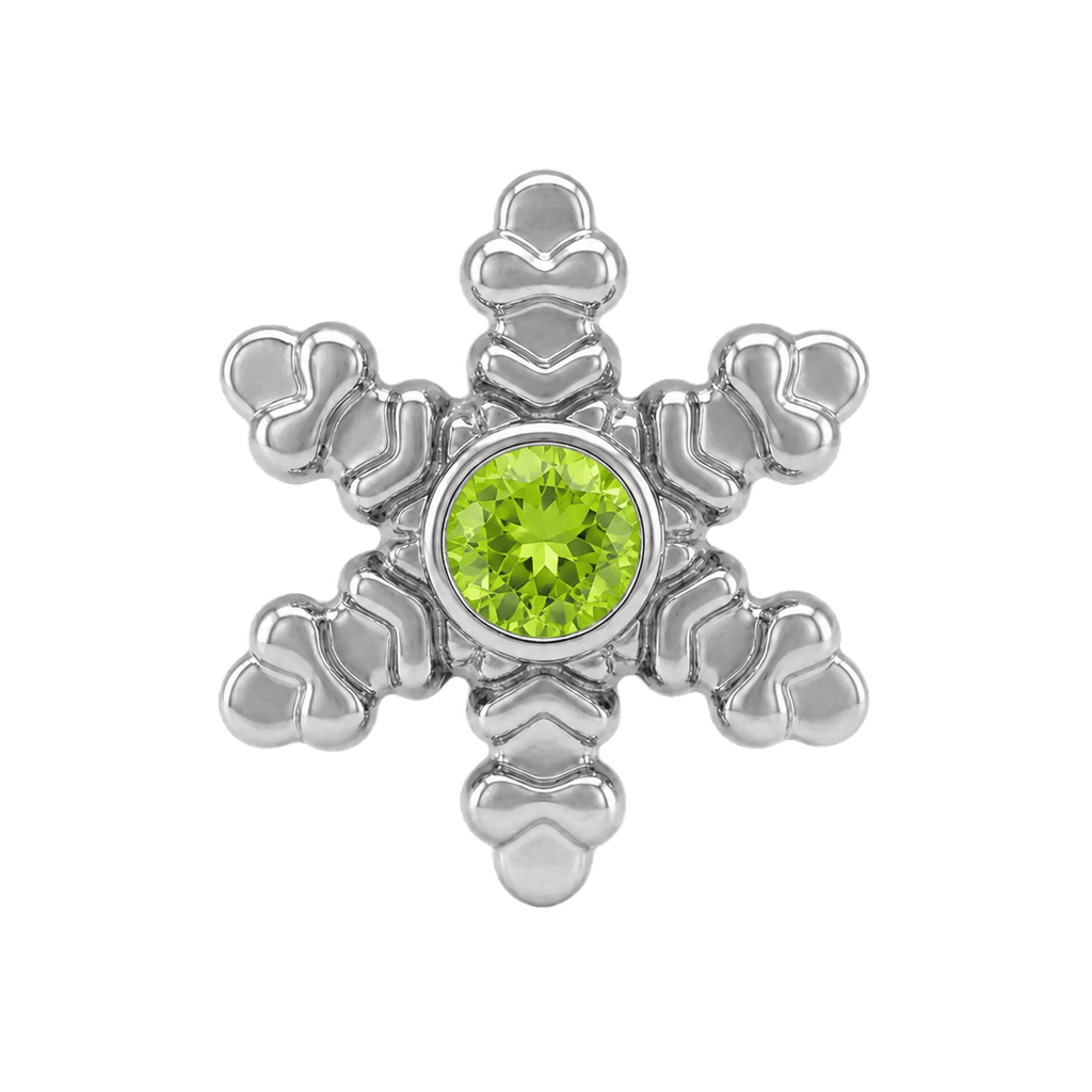 Snowflake - 14K Gold Threadless/Threaded - piercing-zone.com
