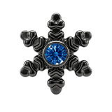 Snowflake - 14K Gold Threadless/Threaded - piercing-zone.com
