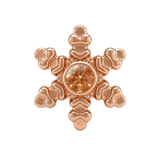 Snowflake - 14K Gold Threadless/Threaded - piercing-zone.com