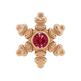Snowflake - 14K Gold Threadless/Threaded - piercing-zone.com