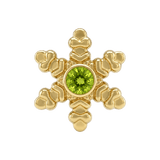 Snowflake - 14K Gold Threadless/Threaded - piercing-zone.com