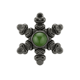 Snowflake - 14K Gold Threadless/Threaded - piercing-zone.com
