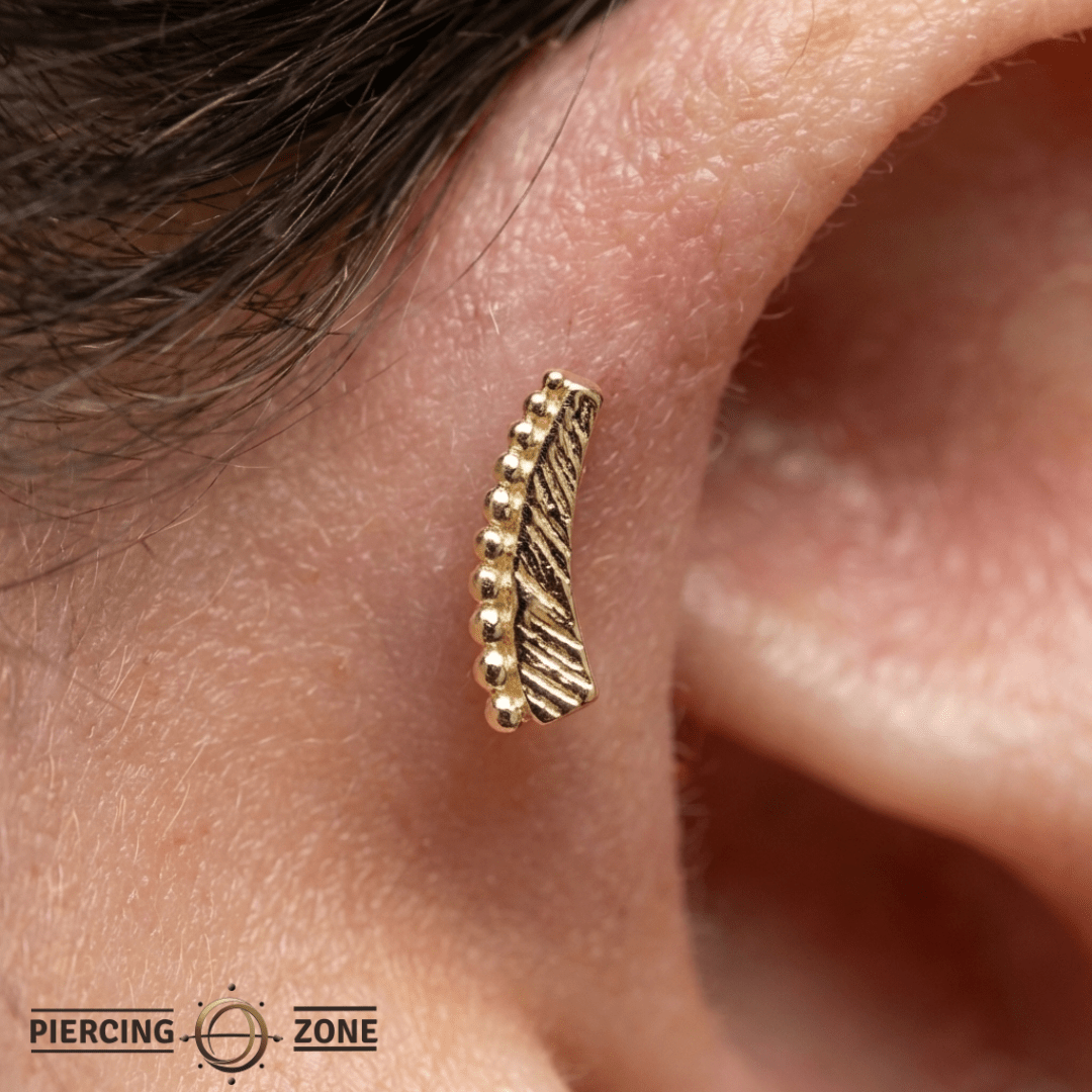 Soar – 14K Gold Threadless End - piercing - zone.com