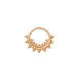 Sol Continuous Ring - 14K Gold Seamless Ring - piercing - zone.com
