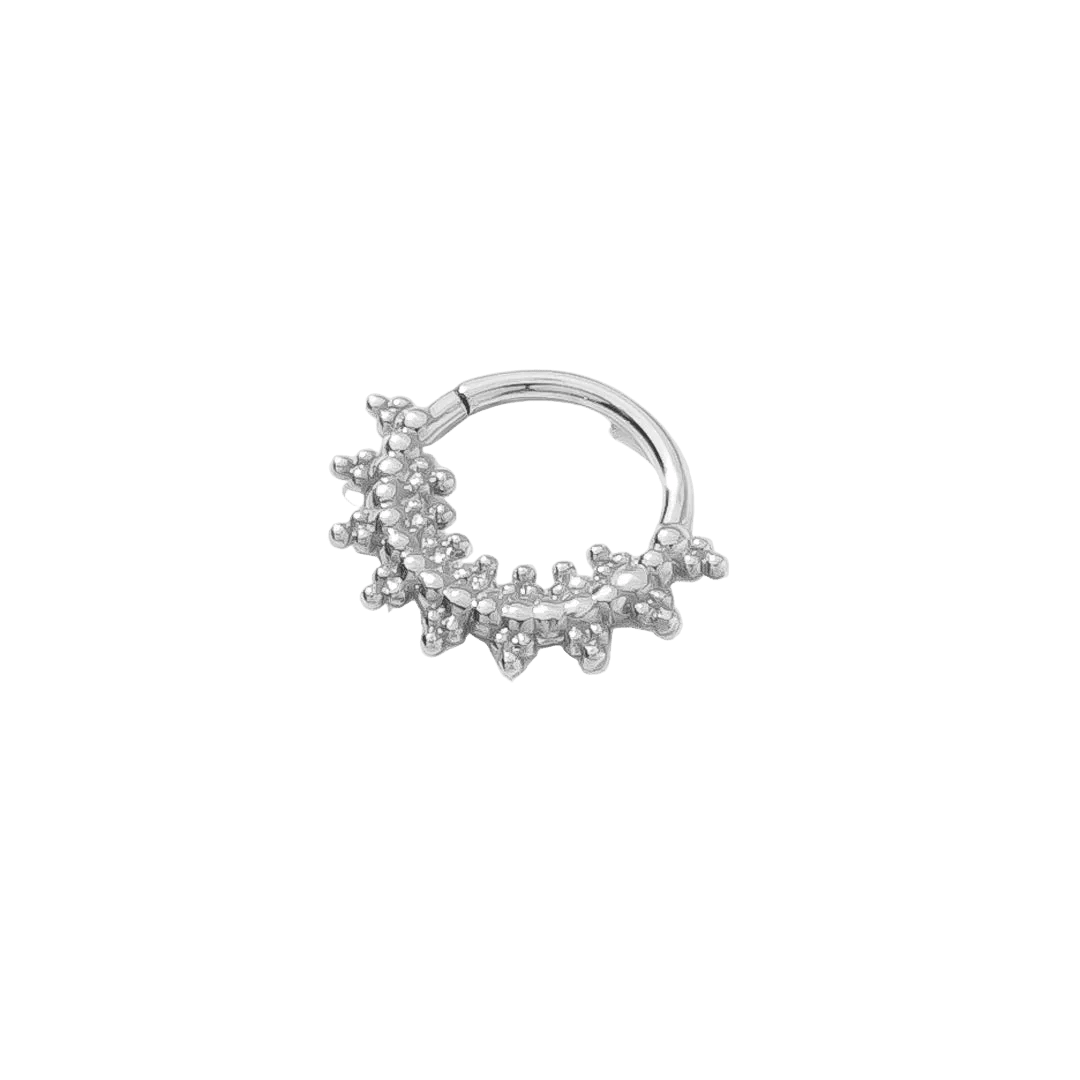 Sol Continuous Ring - 14K Gold Seamless Ring - piercing - zone.com
