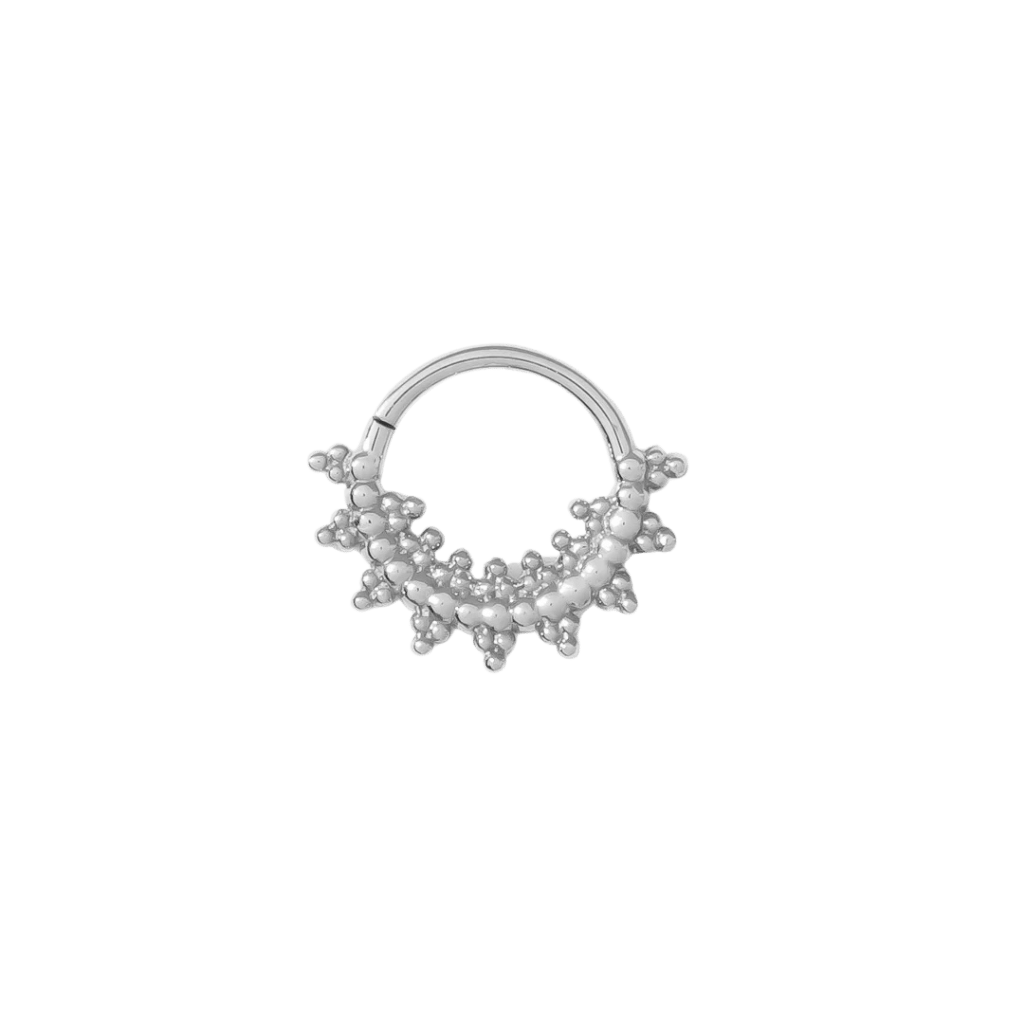 Sol Continuous Ring - 14K Gold Seamless Ring - piercing - zone.com