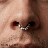 Sol Continuous Ring - 14K Gold Seamless Ring - piercing - zone.com