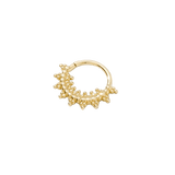 Sol Continuous Ring - 14K Gold Seamless Ring - piercing - zone.com