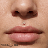 Solange – 14K Gold Opal Flower Cluster Threadless End - piercing - zone.com