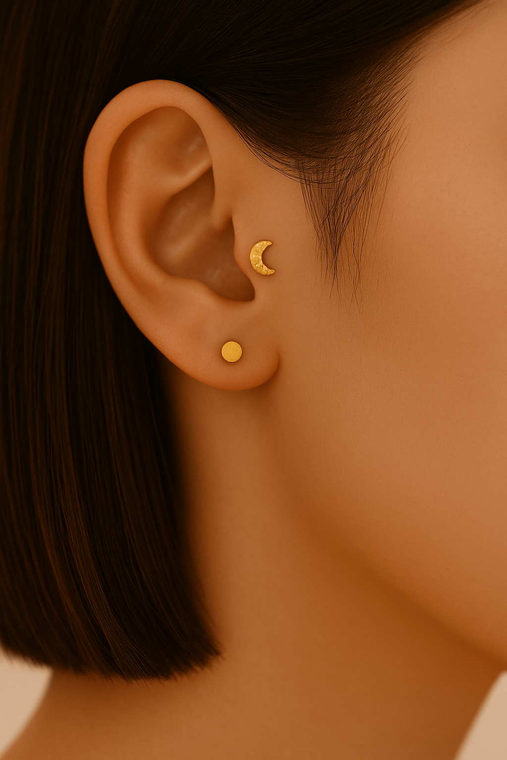 Solid Gold Disk – 14K Gold - piercing - zone.com