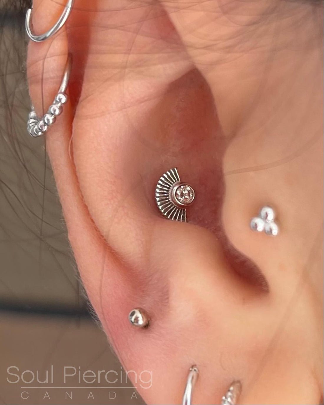Kahlo – Genuine Diamond – 14K Gold Threadless End