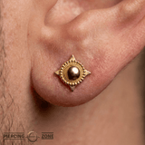 Southern Cross - 18K Gold Threadless End - piercing-zone.com