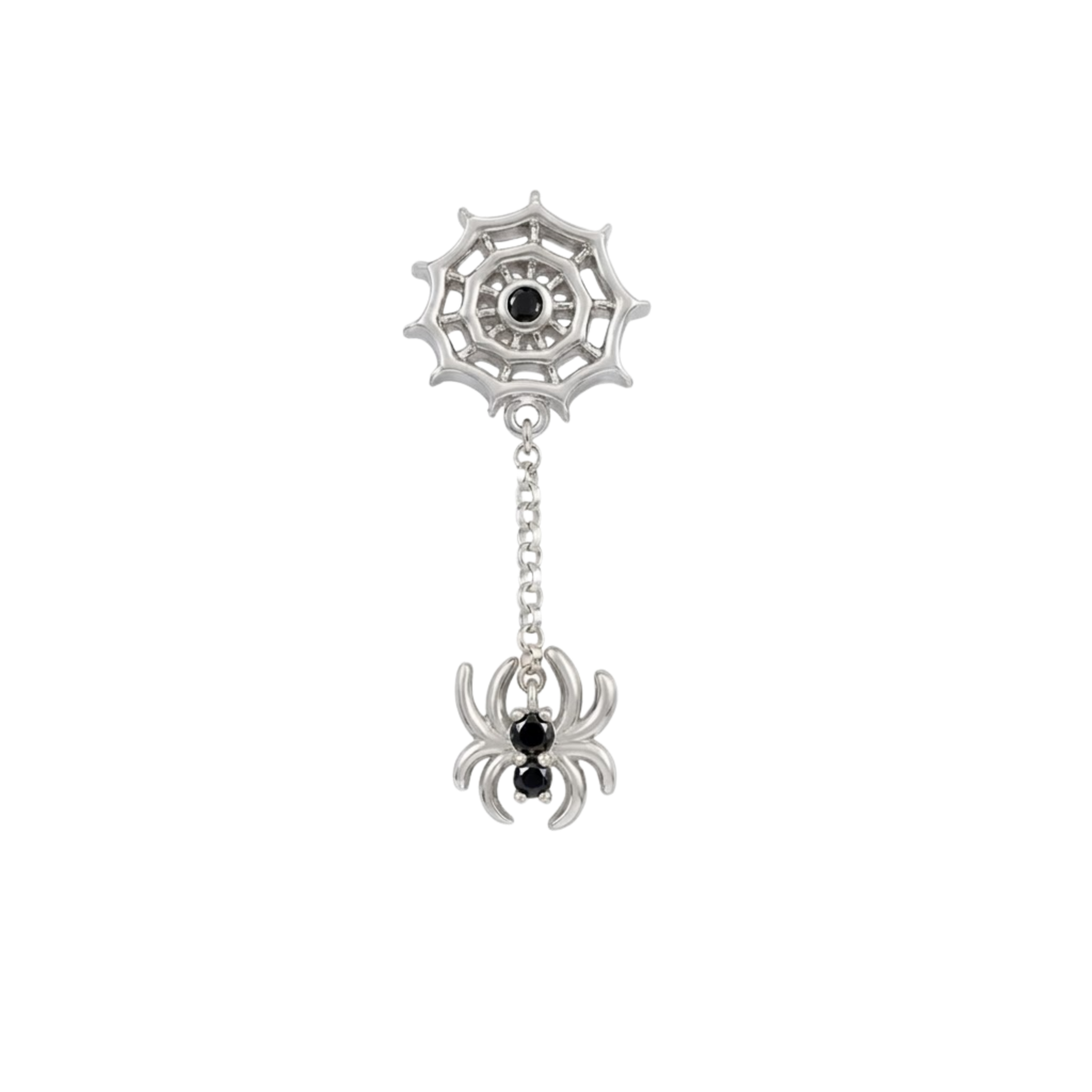 Spider Lace Dangle – 14K Gold Threadless/Threaded End