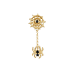 Spider Lace Dangle – 14K Gold Threadless/Threaded End